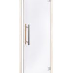 Saunadeur Helder glas, kozijn espen