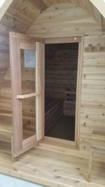 Buitensauna RONDO Grenen 4.80 x 2.40 m, hoogte 2.60 m, met of zonder voorruimte - Afbeelding 3