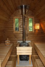 Buitensauna RONDO Grenen 4.80 x 2.40 m, hoogte 2.60 m, met of zonder voorruimte - Afbeelding 5