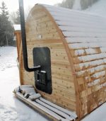 Buitensauna RONDO Grenen 4.80 x 2.40 m, hoogte 2.60 m, met of zonder voorruimte - Afbeelding 9