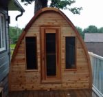 Buitensauna RONDO Grenen 4.80 x 2.40 m, hoogte 2.60 m, met of zonder voorruimte - Afbeelding 12