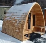 Buitensauna RONDO Grenen 4.80 x 2.40 m, hoogte 2.60 m, met of zonder voorruimte - Afbeelding 4