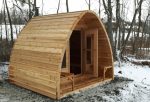 Buitensauna RONDO Grenen 4.80 x 2.40 m, hoogte 2.60 m, met of zonder voorruimte - Afbeelding 8