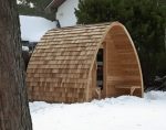 Buitensauna RONDO Grenen 4.80 x 2.40 m, hoogte 2.60 m, met of zonder voorruimte - Afbeelding 11