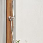 Buitendouche SOLAR aluminium Houtmotief 40 liter ( excl. voetplaat) - Afbeelding 12