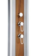 Buitendouche SOLAR aluminium Houtmotief 40 liter ( excl. voetplaat) - Afbeelding 5