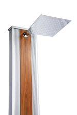 Buitendouche SOLAR aluminium Houtmotief 40 liter ( excl. voetplaat) - Afbeelding 7