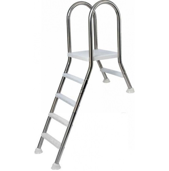 Ladder voor half-ingebouwd bad 1+4 treden