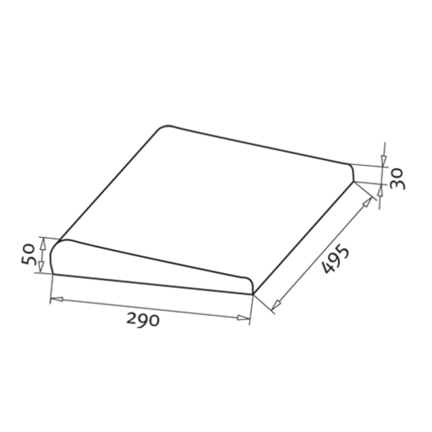 Zwembad Randsteen Grafietgrijs - Ovaal Zwembad 4.16 x 10.00 m - Afbeelding 2