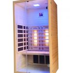 Infraroodsauna FULL SPECTRUM met Glaswand 90 x 100 x190 cm