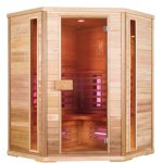 Infraroodsauna Hoekmodel 150 x 150 x 200 cm Hemlock