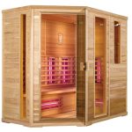Infraroodsauna Hoekmodel -L   210 x 140 x 200 cm Hemlock