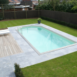 Gardipool RECTOO 3,90 x 7,60 x 1,33 m - grenen rand