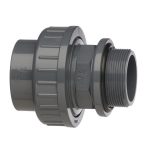 PVC zwembadkoppeling luxe met 0-ring 50 mm x 1 1/2 inch