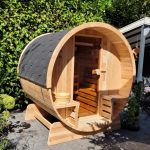 Canadian Red Cedar Barrel Sauna (230x185x205)