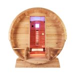 Canadian Red Cedar Barrel combi Sauna infrarood (170x197x213)