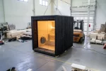 Buitensauna met Glaswand 2.55 x 2.10 m ( uit 1 stuk geleverd ) - Afbeelding 7