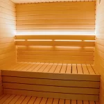 Buitensauna met Glaswand 2.55 x 2.10 m ( uit 1 stuk geleverd ) - Afbeelding 3