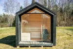 Buitensauna met Glaswand Puntdak 2.50 x 2.35 m ( uit 1 stuk geleverd ) - Afbeelding 10