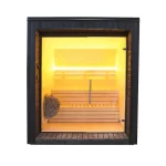Buitensauna met Glaswand 2.55 x 2.10 m ( uit 1 stuk geleverd ) - Afbeelding 13