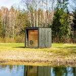 Buitensauna met Glaswand 2.55 x 2.10 m ( uit 1 stuk geleverd ) - Afbeelding 5