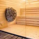 Buitensauna met Glaswand 2.55 x 2.10 m ( uit 1 stuk geleverd ) - Afbeelding 4