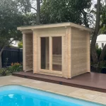 Buitensauna Helsinki 3.05 x 1.95 m - Afbeelding 3