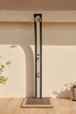 Buitendouche SOLAR Antraciet/Aluminium 30 liter  ( excl. voetplaat )