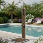 Buitendouche Koud water Bahama incl. voetplaat.