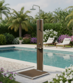 Buitendouche Koud water Bahama incl. voetplaat.