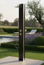 Buitendouche SOLAR RVS/GLAS KUBA ( excl. voetplaat) - Afbeelding 4