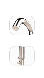 Buitendouche Koud/warm SYLT RVS chroom - Afbeelding 3