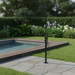 Buitendouche ZWART RVS Koud/warm JUIST