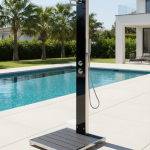 Buitendouche Koud/warm KUBA incl. vloerplaat