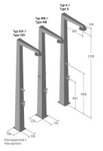 Buitendouche koud/warm RVS NIAGARA ook voor openbaar gebruik - Afbeelding 6