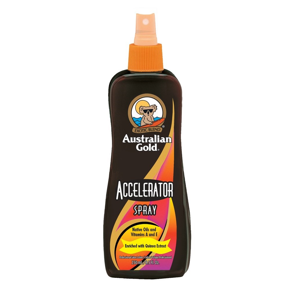 Australian_Gold_Dark_Tanning_Accelerator_240ml_Spray Australian Gold Tanning Accelerator- zonnebank crème 240 ml SPRAY - Afbeelding 1