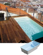 Polyester zwembad Plungepool GIENS 4.30 x 2.20 x 1.10 m