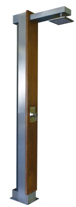 RVS 316 Buitendouche Astral Pluvium 30 liter met IPE hout - Afbeelding 5