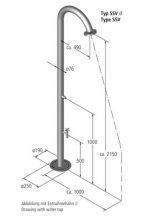 Buitendouche koud RVS NEMO ook voor openbaar gebruik - Afbeelding 6