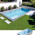 Polyester zwembad 5.70 x 2.95 x 1.50 m AURON