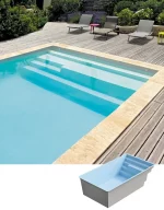 Polyester zwembad plungepool 5.00 x 2.70 x 1.50 m CAPITOLE 5