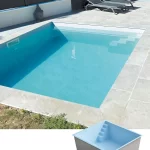 Polyester zwembad plungepool 3.40 x 3.80 x 1.50 m CORNICHE