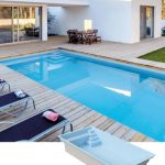 Polyester zwembad 9.00 x 4.20 x 1.50 m EN VAU