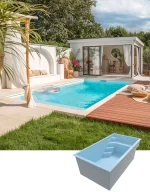 Polyester zwembad plungepool 4.30 x 2.30 x 1.50 m LEVANT 4