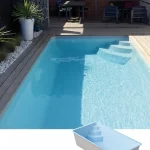 Polyester zwembad plungepool 5.00 x 2.50 x 1.35 m MEJEAN