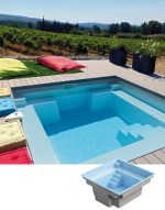 Polyester zwembad plungepool 3.15 x 3.15 x 1.50 m MINI CARRE