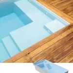 Polyester zwembad 8.00 x 3.80 x 1.50 m MONT LOUIS