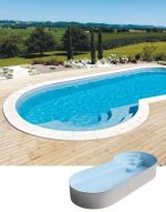 Polyester zwembad 10.00 x 4.30 x 1.50 m PORT CROS