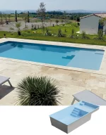 Polyester zwembad 10.50 x 4.10 x 1.50 m PRADO PLAGE XL