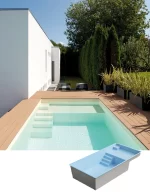 Polyester zwembad 7.00 x 3.50 x 1.50 m PRADO PLAGE S